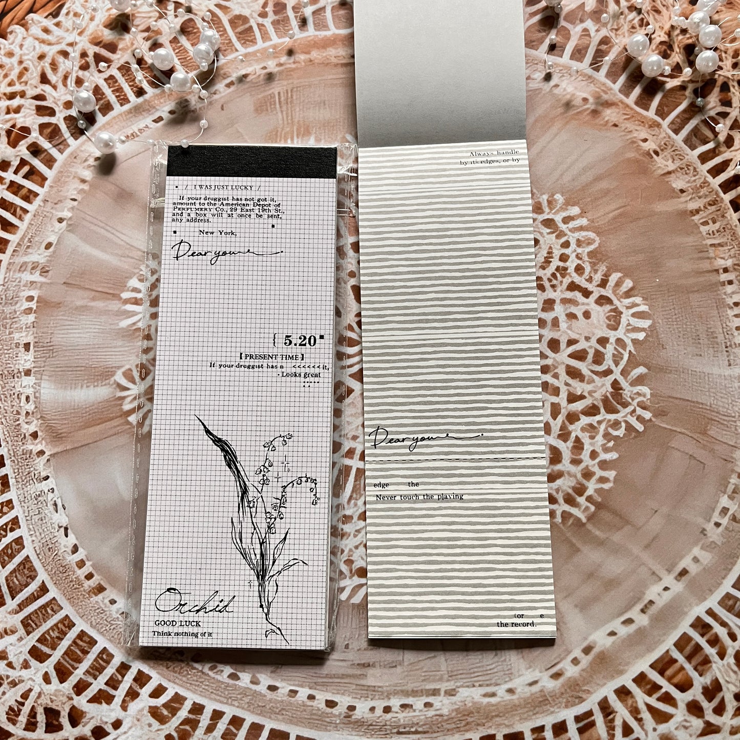30 pcs Wandering Random Series Light Vintage Long Strip Memo Pad