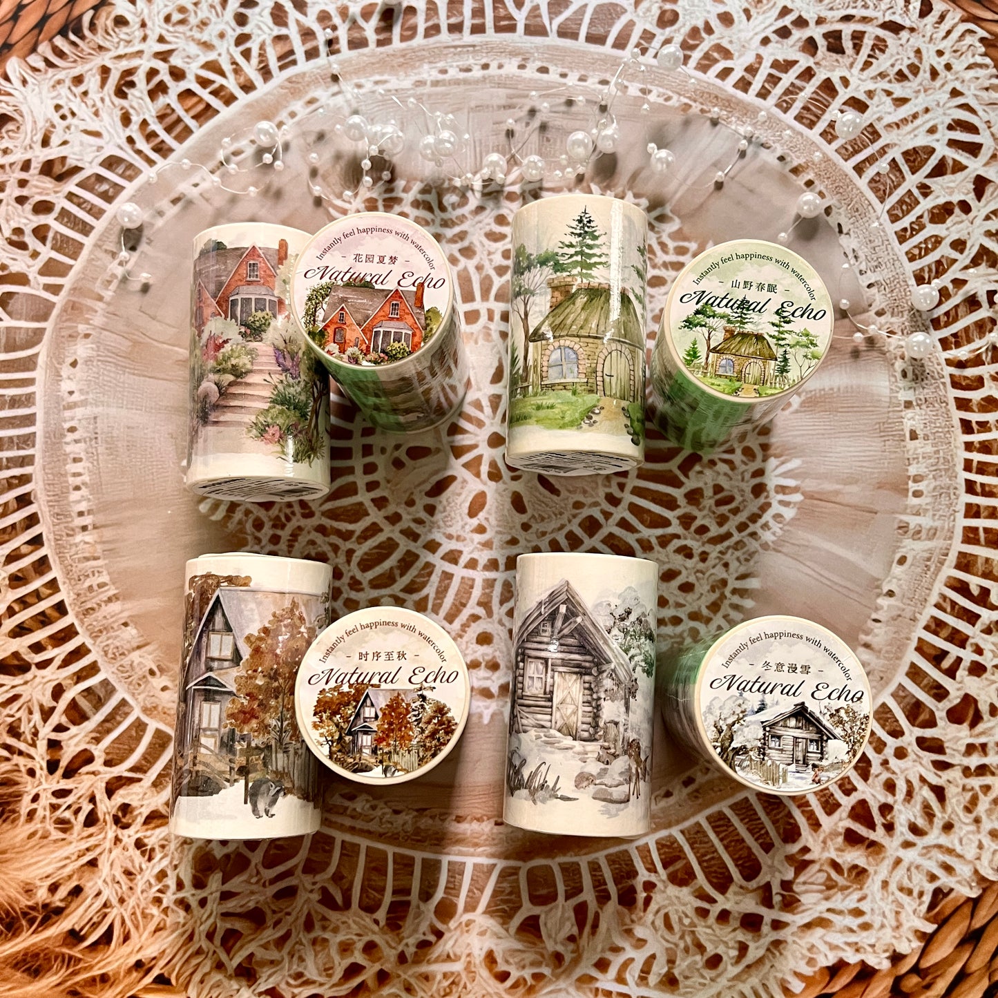 1 Roll Wind Journey Series Journey Landscape Washi Tape