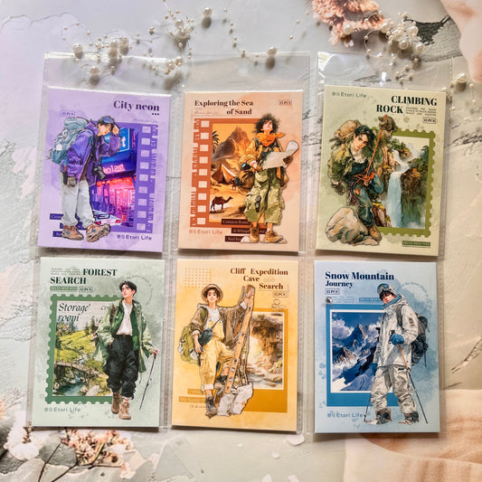 15 Pcs Adventure Journey Series Outdoor Sports Stickers