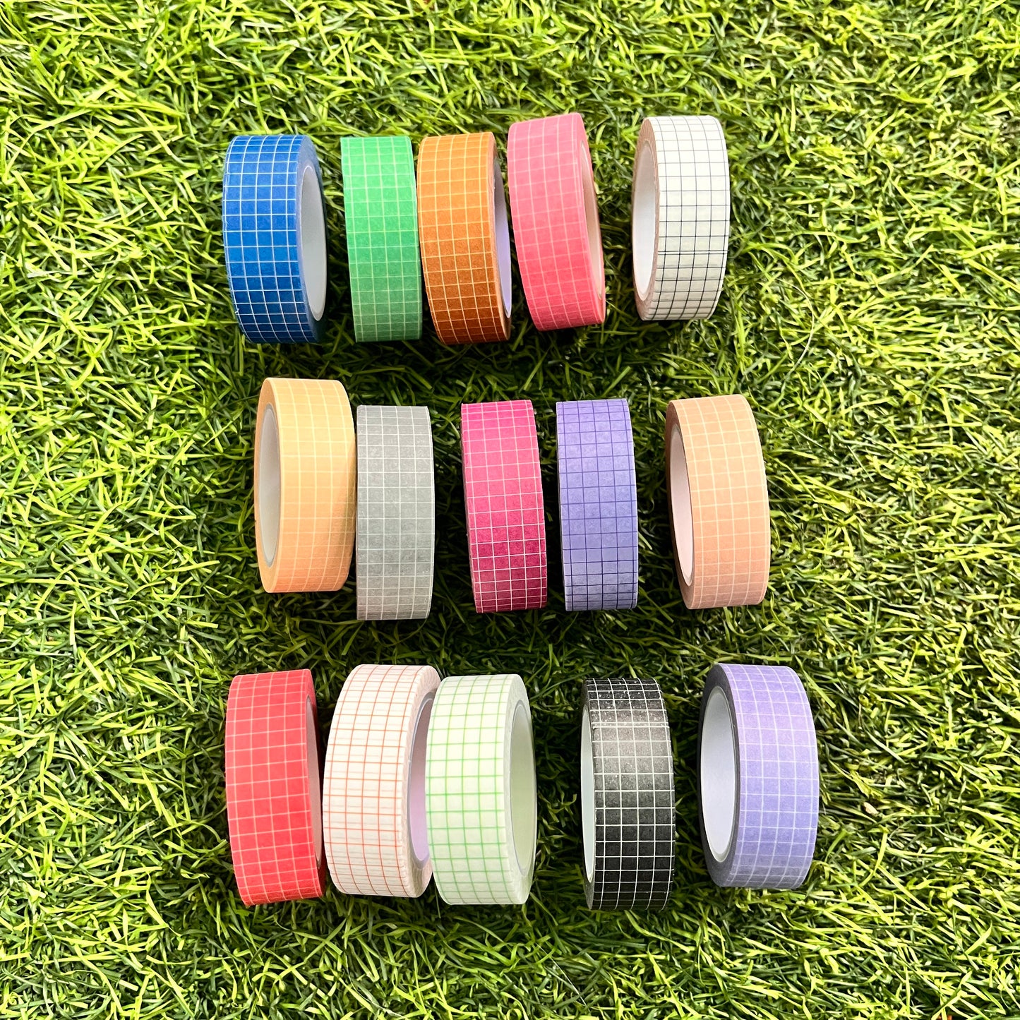 Colorful Grid DIY Scrapbooking Diary Washi Tape: 15mm*10m