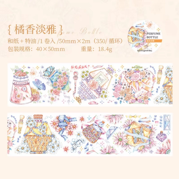 1 Roll Perfume Glaze Series Special Oil Washi Tape