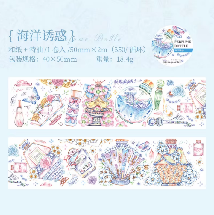 1 Roll Perfume Glaze Series Special Oil Washi Tape