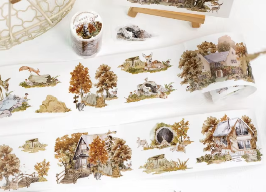 1 Roll Wind Journey Series Journey Landscape Washi Tape