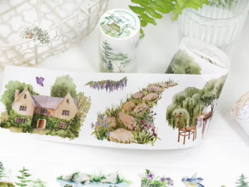 1 Roll Wind Journey Series Journey Landscape Washi Tape