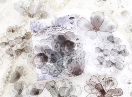 20 pcs Flower Shadow Dream Catcher Series Watercolor Sticker Pack