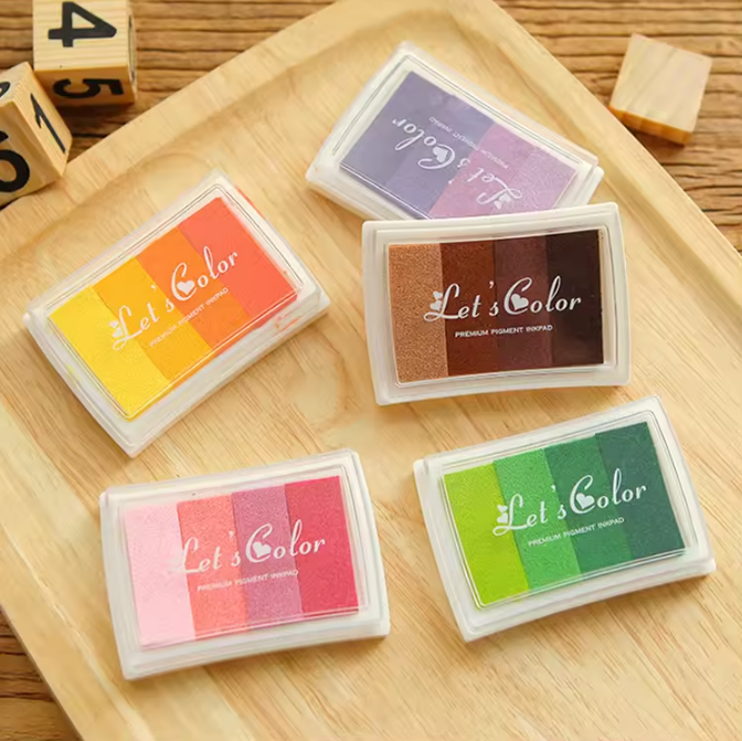 1pc Cute Gradient Stamp Ink Pad