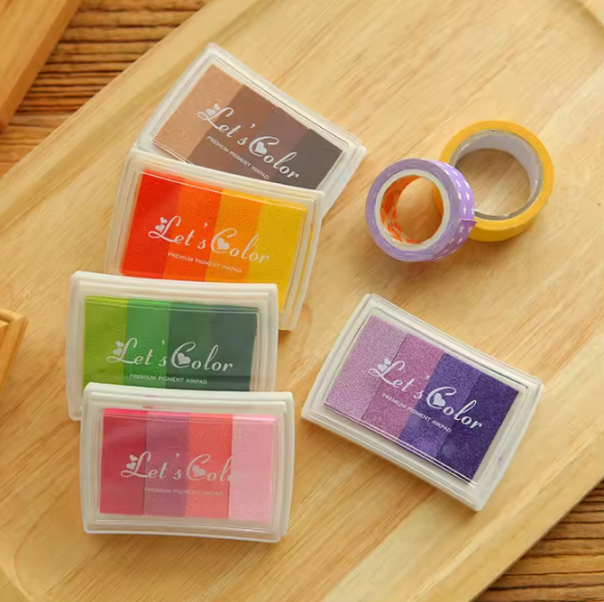 1pc Cute Gradient Stamp Ink Pad