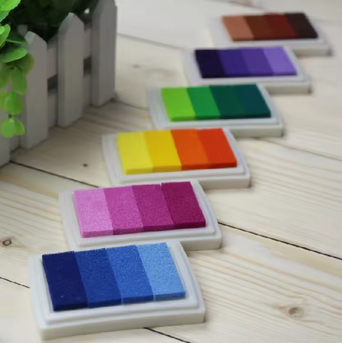 1pc Cute Gradient Stamp Ink Pad