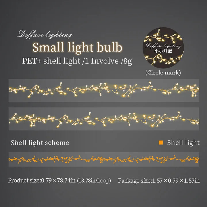 20mm*200cm Diffuse Lighting Streaming Shadow Series Shell Light Tape