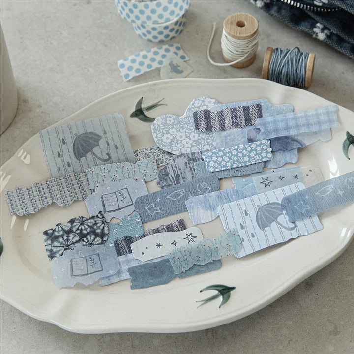 50 pcs Fragment Fabric Series Vintage stickers