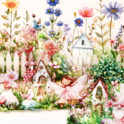 40mm*200cm Fairy Tale in The Forest Series Vintage Plant Flower Pet Tape