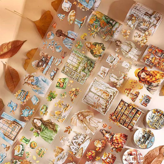 1 Roll Leaves in Your Album Series Autumn Matte Pet Tape