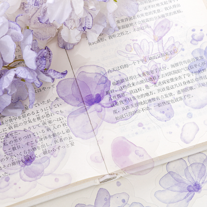 20 pcs Flower Shadow Dream Catcher Series Watercolor Sticker Pack