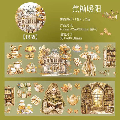 1 Roll Leaves in Your Album Series Autumn Matte Pet Tape