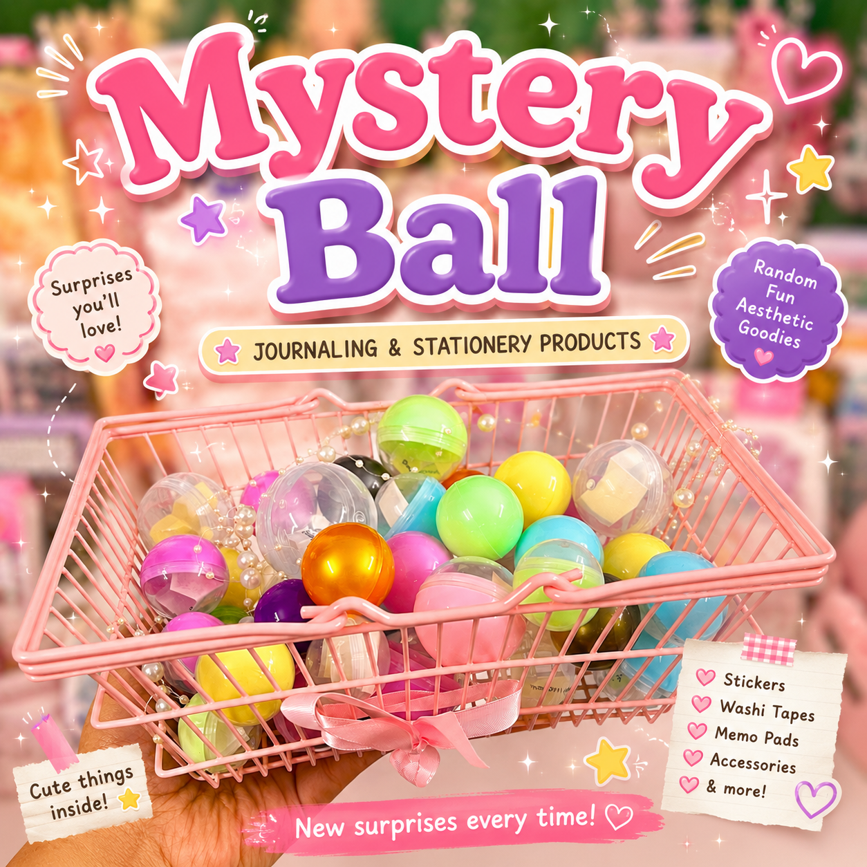 Mystery Balls — Journaling & Stationery Surprise 🎀