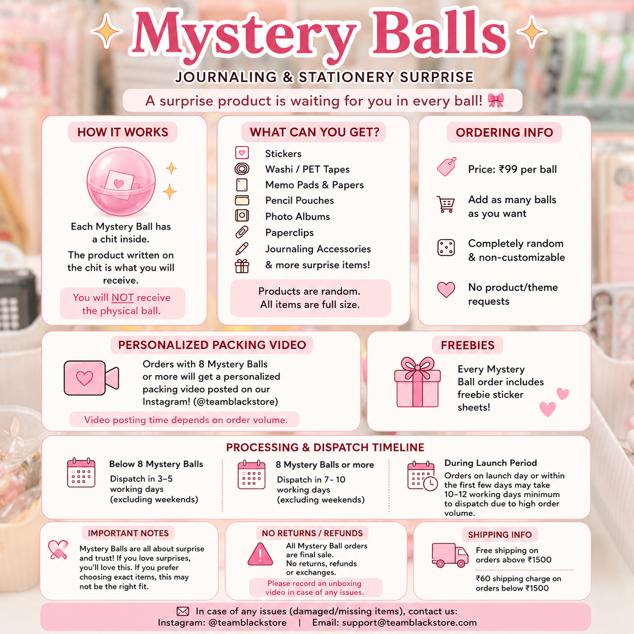 Mystery Balls — Journaling & Stationery Surprise 🎀