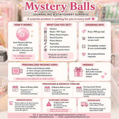 Mystery Balls — Journaling & Stationery Surprise 🎀