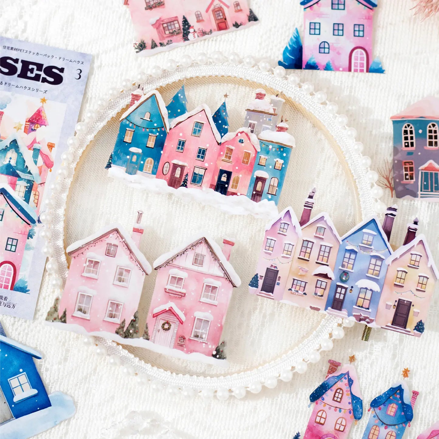 10 Pcs Dream House Series House Theme Stickers for Journaling