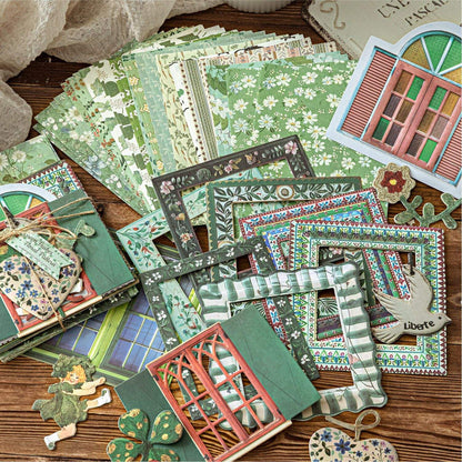 45 Pcs Garden Post Office Series Vintage Country-Style Material Pack
