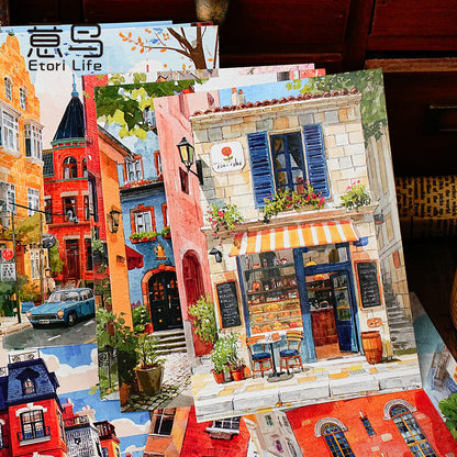 10 Sheets Natural Creations Series Landscape White Cardstock Crafting Materials