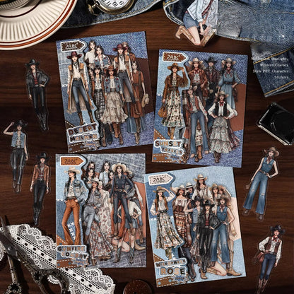 30 Pcs Wild Star Series Girl Character Stickers