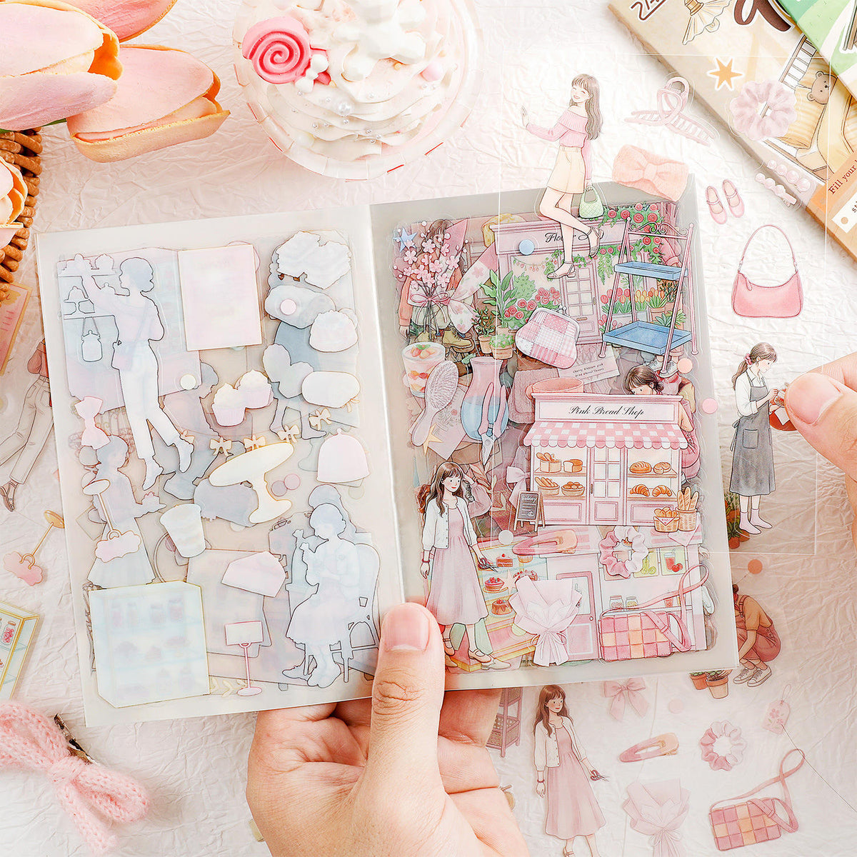 20 Sheets The Beauty of Life Series Creative Sticker Book for Journaling
