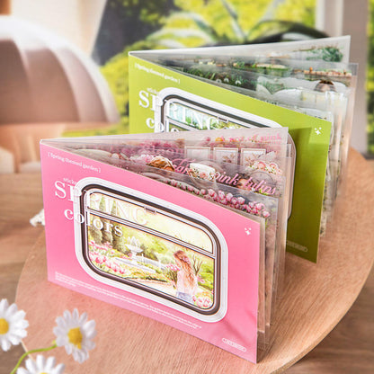 20 Spring Color Series Spring Garden Landscape Stickers book