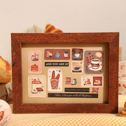 1 Roll Warm Tea Light Series Tea Themed Retro Tape