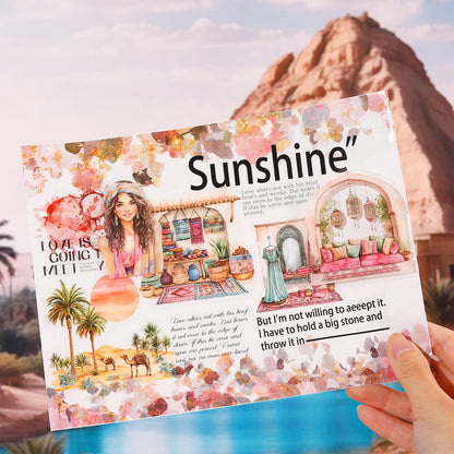 20pcs Exotic Journey Series Travel Scenery Vintage Stickers