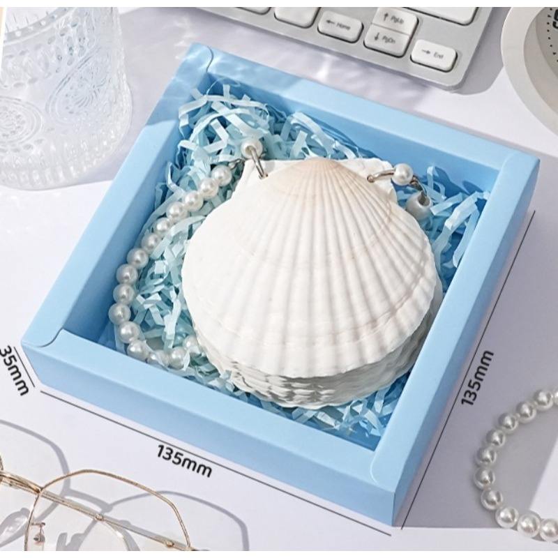 1 Pure White Seashells Handcrafted Eco Friendly Seaside Souvenir Journal