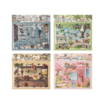 3 Sheets Floating Light Collection Decorative 3D Stickers