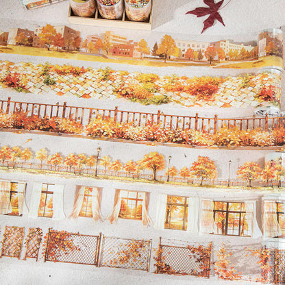 1 Roll Maple-Lined Path Series Autumn Scenery Landscape Tape