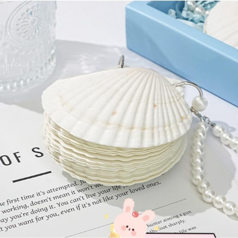 1 Pure White Seashells Handcrafted Eco Friendly Seaside Souvenir Journal