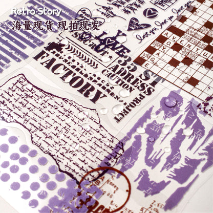 15 Pcs Scratchbook Series Base Layering Collage Decorative Stickers