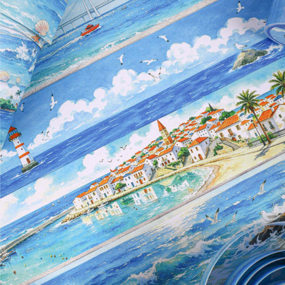 1 Roll Letters From The Coast Series Scenery-Themed Journal Decorative Tape