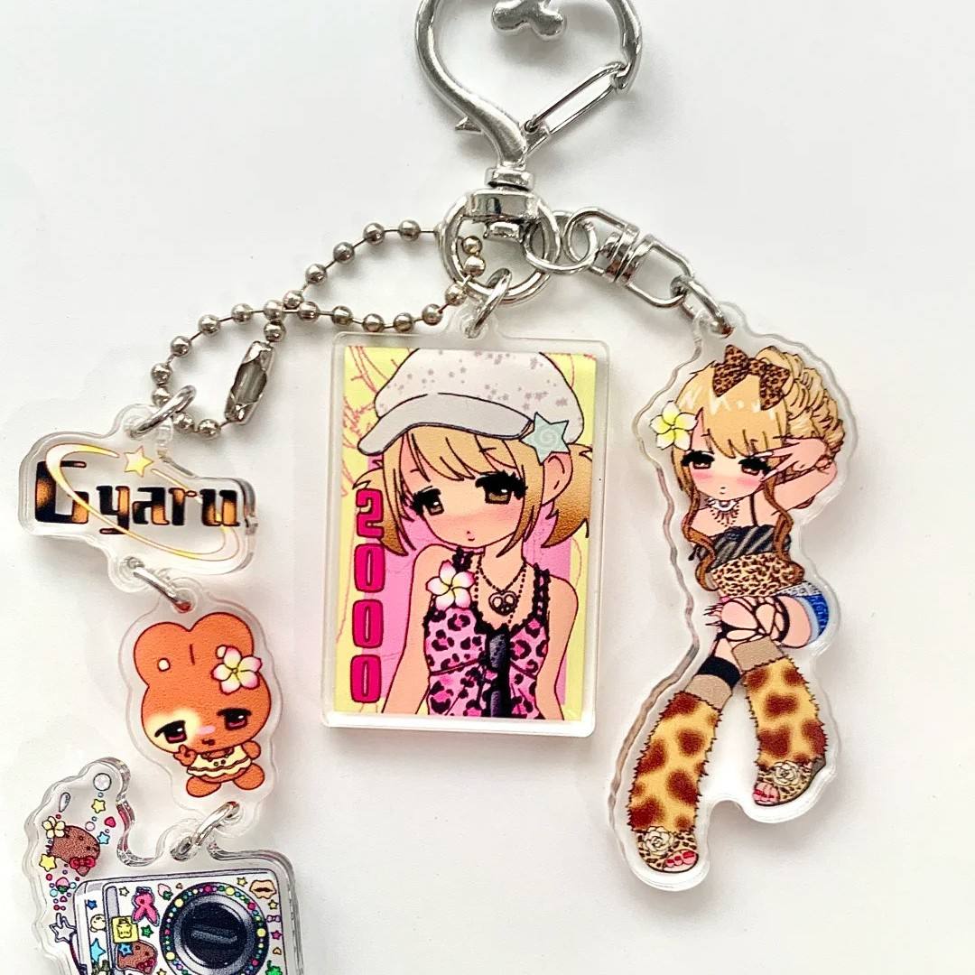 1 Pc Cute Girl Charm Keychain Accessories