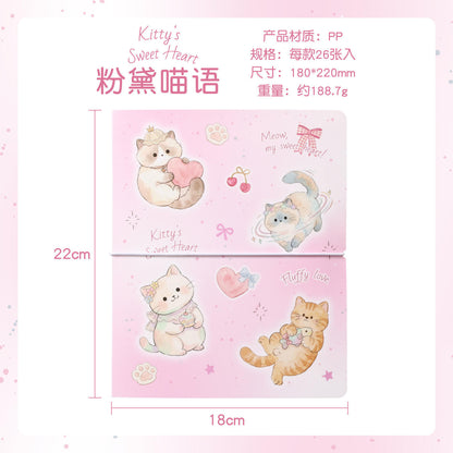1 Pc Sweet and Cute Cats and Dogs Organizer or Photo Album Notebook