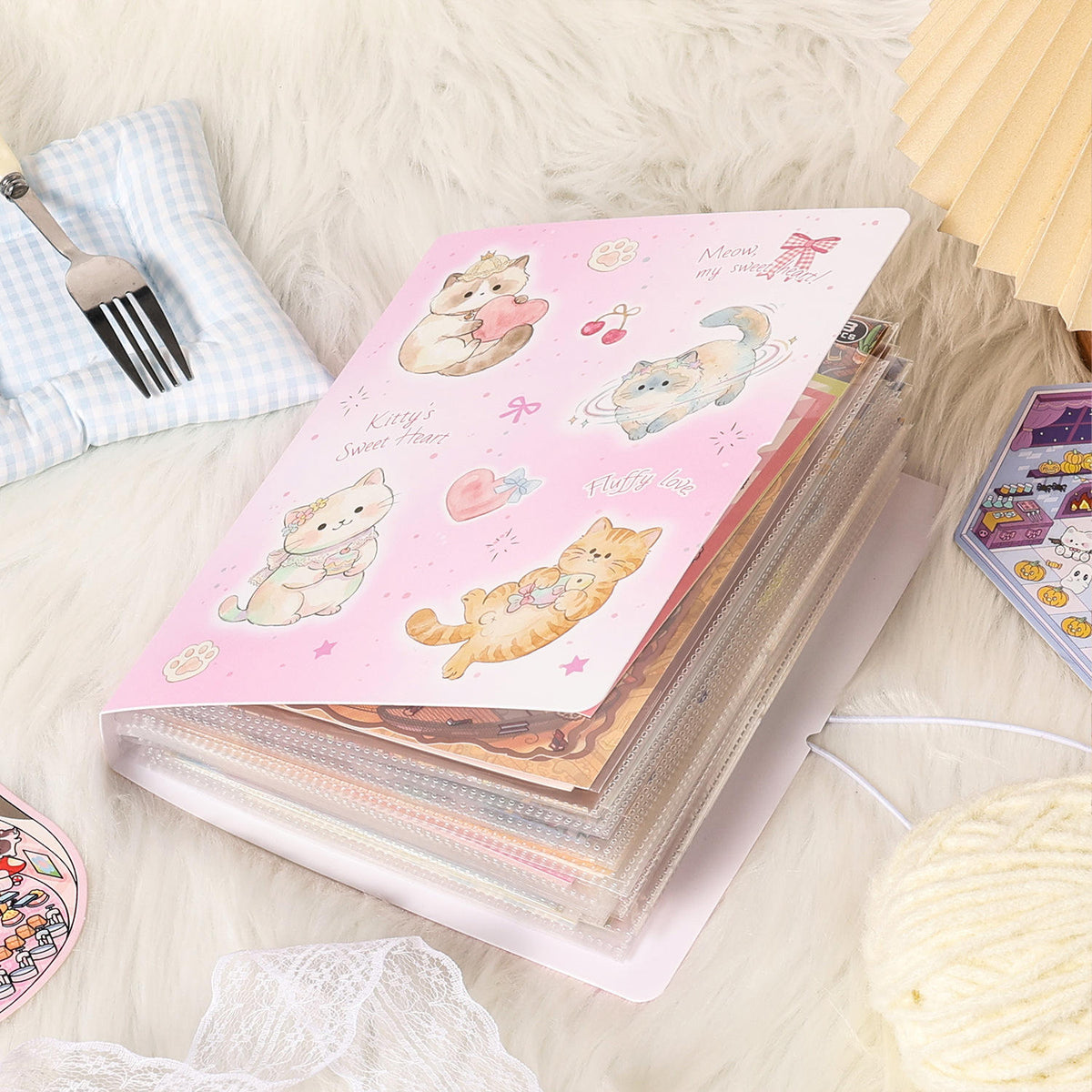 1 Pc Sweet and Cute Cats and Dogs Organizer or Photo Album Notebook