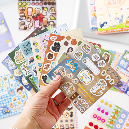 30 sheets Cute Animal and Character designed by Muroo Sticker Book