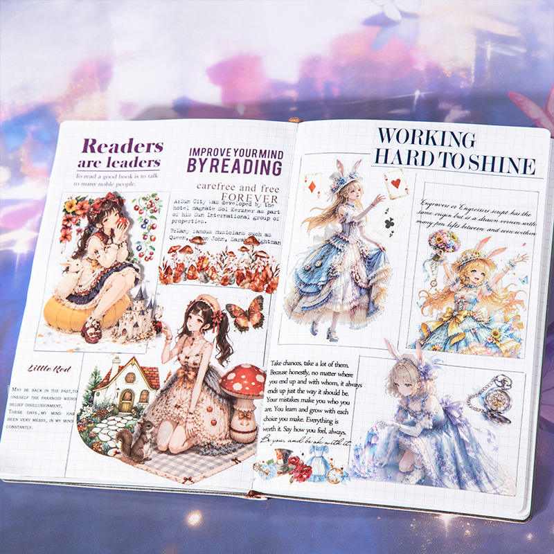 12 Pcs Princess and Fairy Tale Series Character-themed Character Stickers