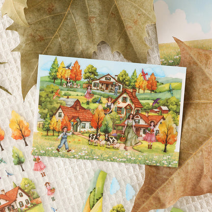 3 Sheets Gentle South Shore Creative Scenery 3D Stickers