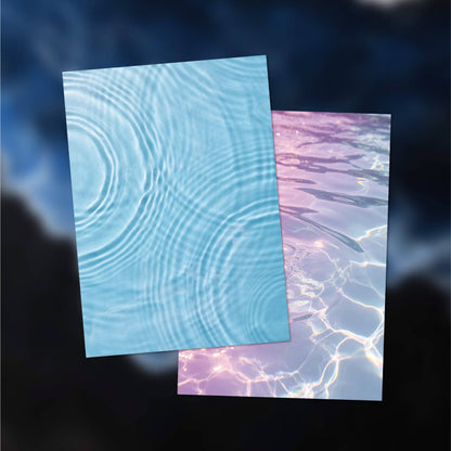 16 Sheets Shimmer Series Water Ripple Decorative Materials for Scrapbooking