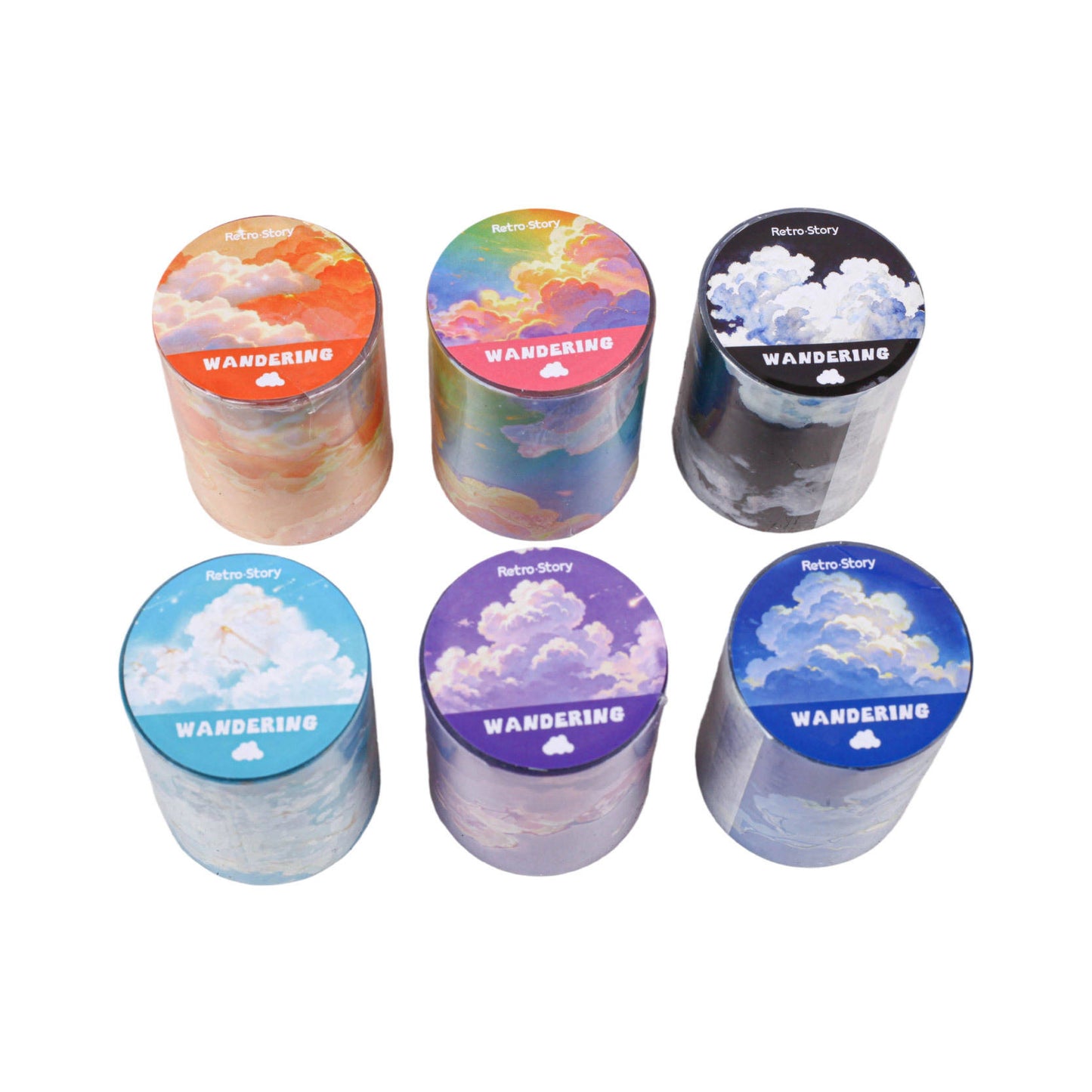 1 Roll Journey Through The Clouds Series Clouds and Sunset Theme Tape