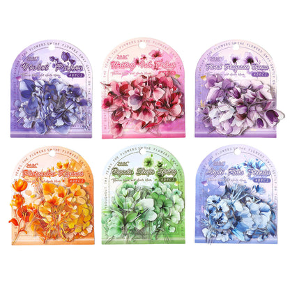 40 Pcs Blooming Clouds Pretty flowers and leaves stickers