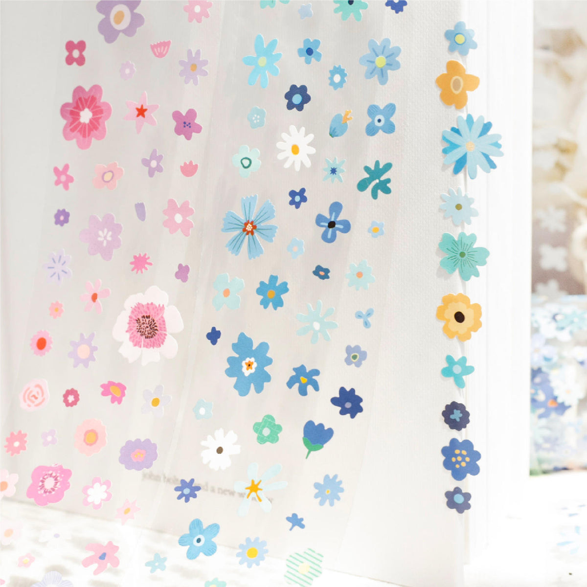 1 Roll Little Flower Story Series Edge-less Die-cut Flower Tape