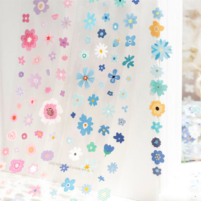 1 Roll Little Flower Story Series Edge-less Die-cut Flower Tape
