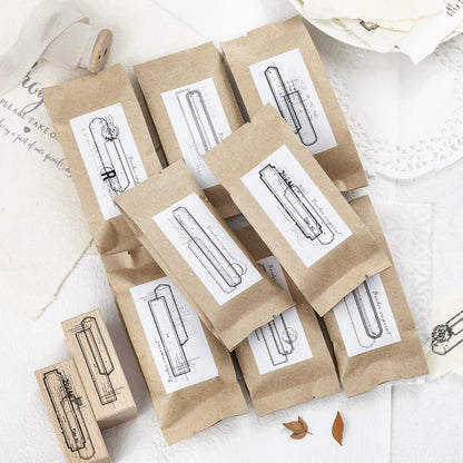 1 Pc Border Stamps Series Small Wooden Rubber stamp for scrapbook