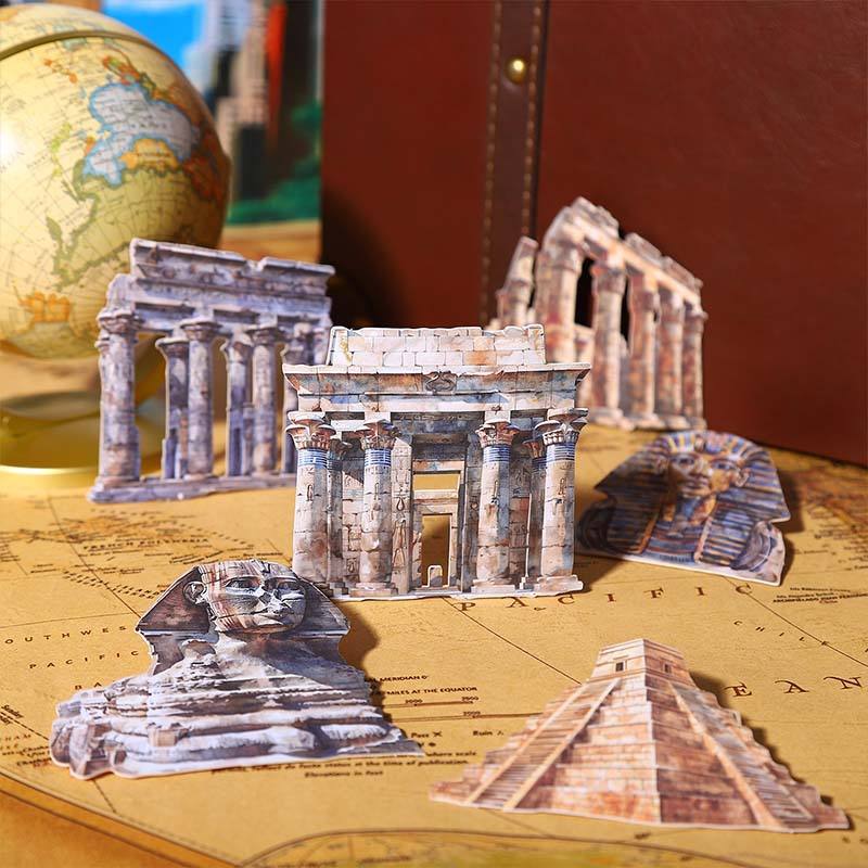10 Pcs Universal Wanderlust Series Travel Theme Hard Card Stickers