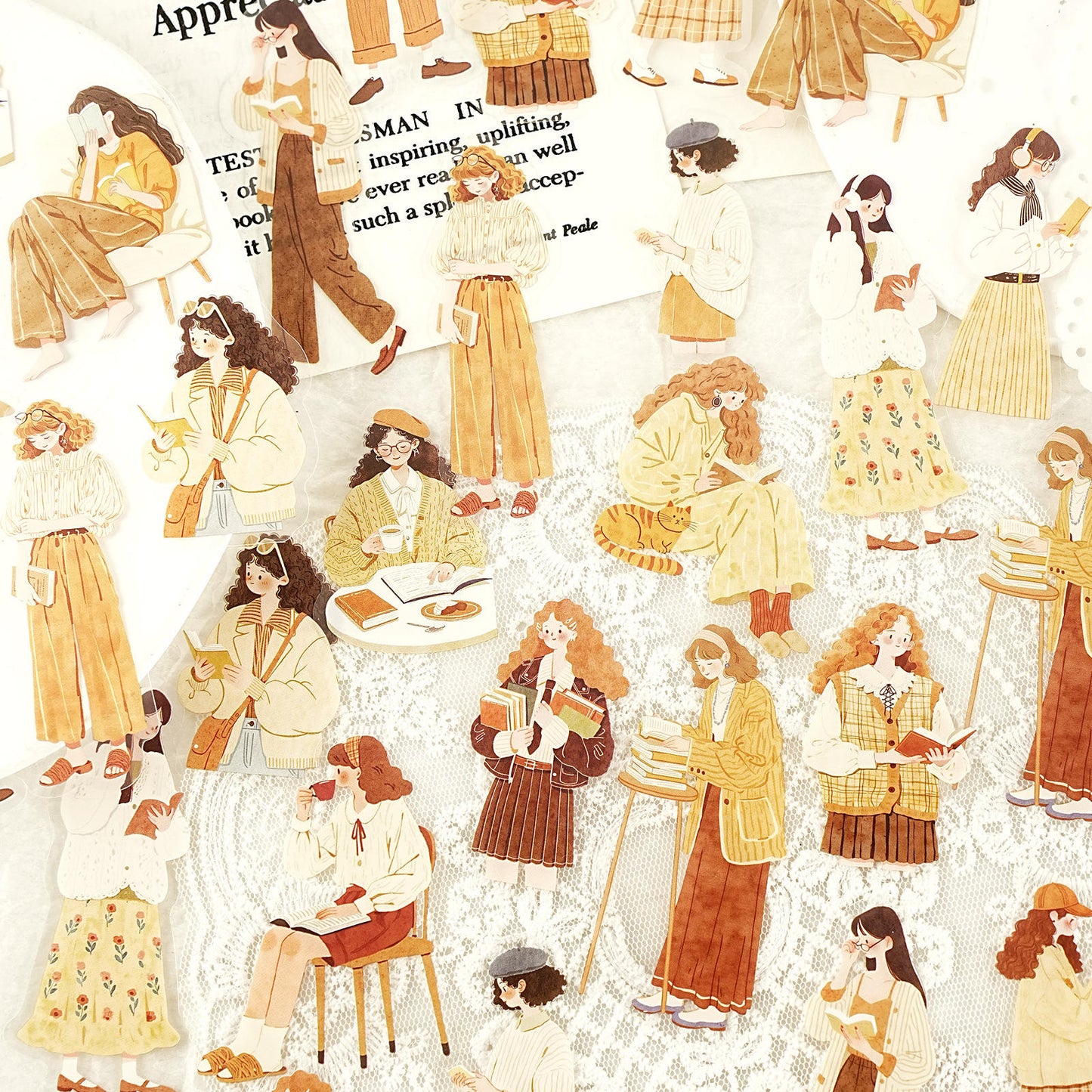 30 Pcs Sunshine Growth Series Instagram style Character Stickers