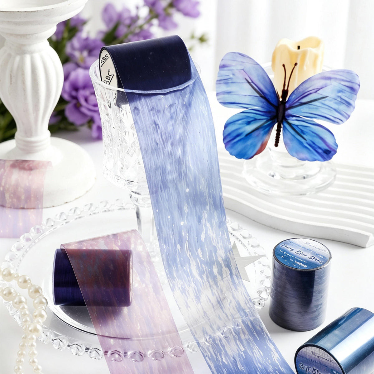 1 Roll The Starry Whispers of The Waves Series Transparent Tape